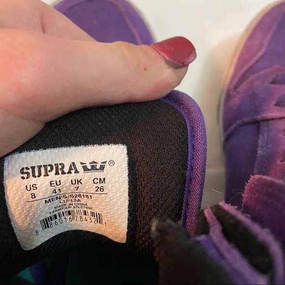 Purple Supra Skytop Men's Shoe Size 8 US Sneaker - Picture 6 of 7